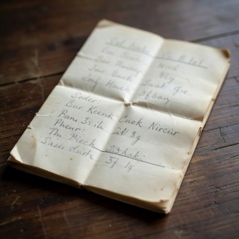 A single folded post-war football programme with handwritten scorers in pencil